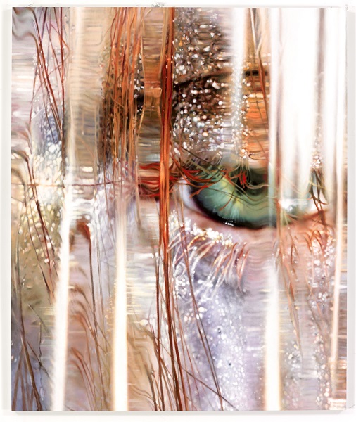 Marilyn Minter, Redhead (2015) Enamel on metal 72 x 60 inches Private collection, New York 