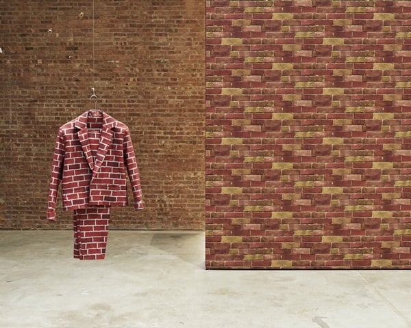 Anthea Hamilton Brick Suit (2013). Photo by Kle Knodell. Image: Courtesy of the artist.