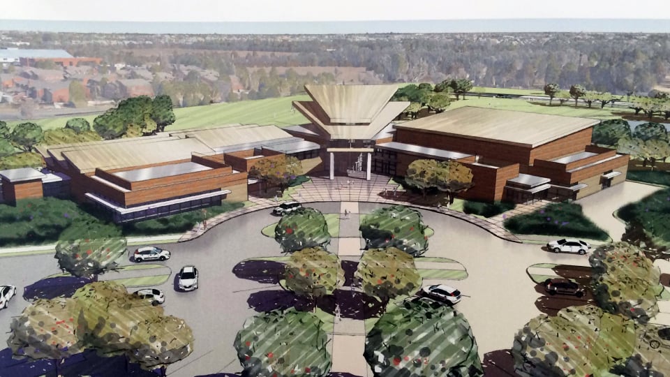 A rendering of the new Wichita Center for the Arts.