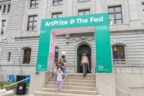 The exterior of one of the ArtPrize venues