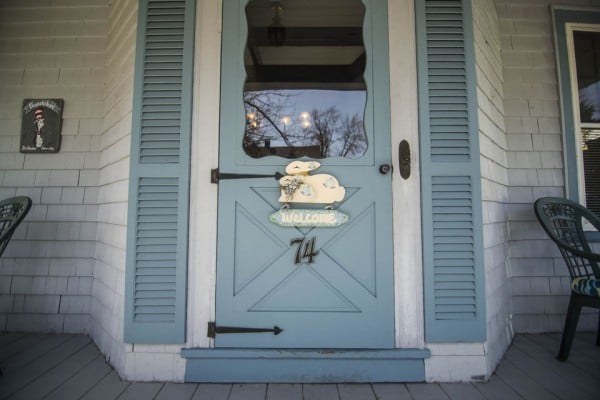 The front door of the house on 74 Fairfield St. Photo: via masslive.com