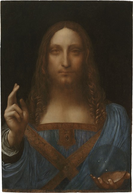 Leonardo da Vinci, <i>Salvator Mundi</i>, ca. 1500.
