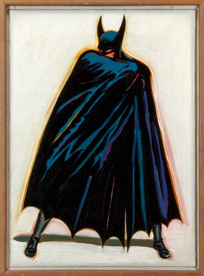 Mel Ramos, <em>A Sinister Figure Lurks in the Shadows</em></a> (1962). Photo: Heritage Auctions.