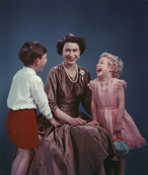 Marcus Adams, <em>The Queen in 1954 with Prince Charles and Princess Anne</em>. Photo: © Marcus Adams, Camera Press