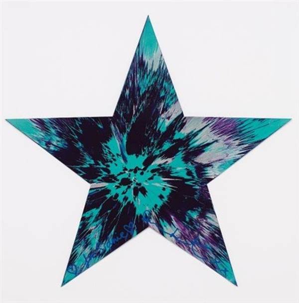 Damien Hirst, Untitled (Star Spin Painting) (2011). Photo: via Opera Gallery. 