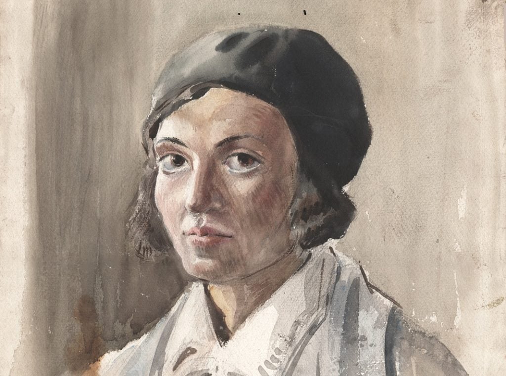 Evelyn Dunbar, Self Portrait (detail), 1930. Photo: The Evelyn Dunbar estate, courtesy Liss Llewellyn Fine Art.