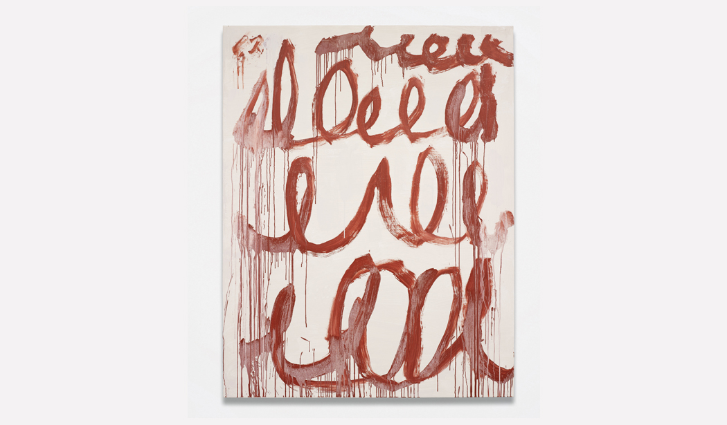 Cy Twombly <i> Untitled</i> (2006)  Sold for £7,922,500<br> Photo: Courtesy of Phillips 