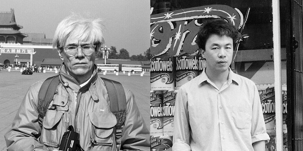 Andy Warhol and Ai Weiwei.<br>Photo: via National Gallery of Victoria