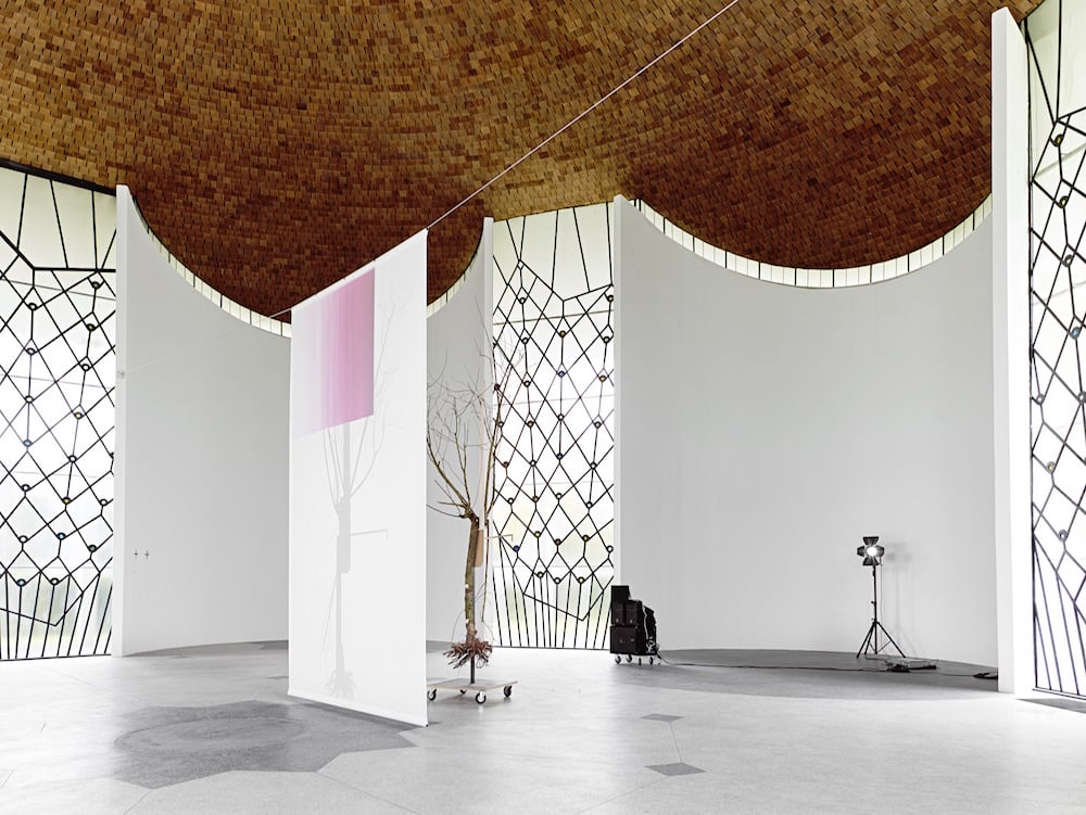 Installation view, Albert Oehlen and Wolfgang Voigt Baum 3 (2015) Photo: Philip Niederlag, Courtesy Jablonka Galerie, Köln