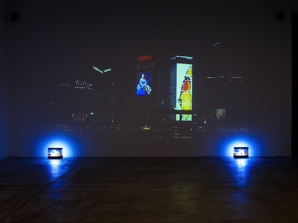 Installation view of Chantal Akerman’s Tombée de nuit sur Shanghai (2007-9).<br>Photo:© Marc Domage Courtesy Marian Goodman Gallery