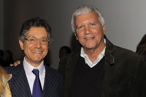 Jeffrey Deitch and Larry Gagosian at the opening of 