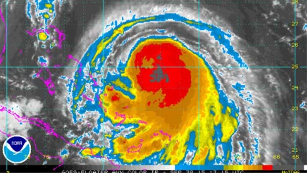 Hurricane Joaquin.Photo National Hurricane Center, National Weather Service.
