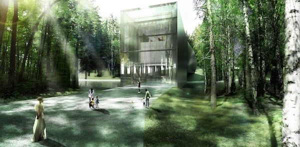Rendering of the new Kistefos Museum.<br>Photo: BIG via The Creators Project 
