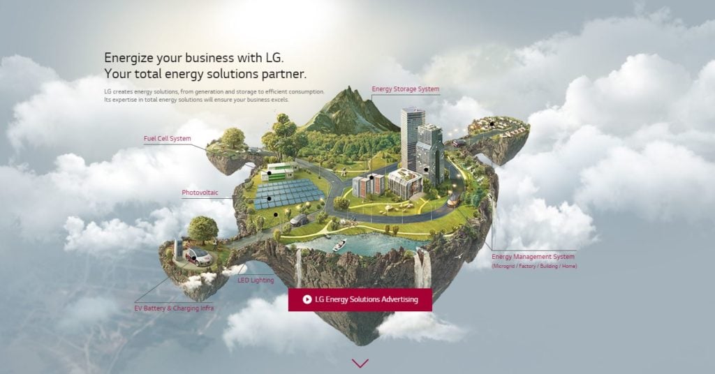 An ad for LG Energy.