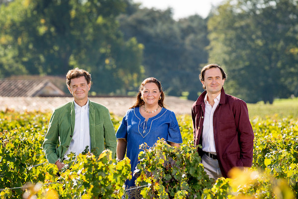 FFrom left to right, Philippe Sereys de Rothschild, Camille Sereys de Rothschild, Julien de Beaumarchais.<br>Photo: Deepix Courtesy Château Mouton Rothschild