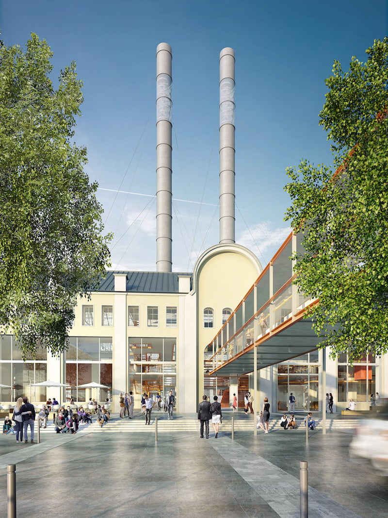 A rendering of what Renzo Piano's conversion will look like. Photo: V-A-C Foundation