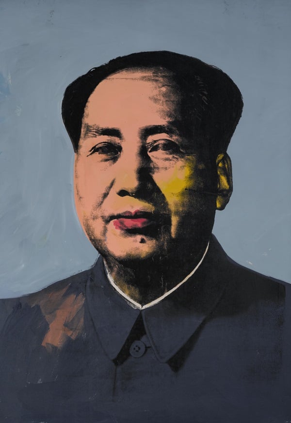 Andy Warhol, Mao (1972). Courtesy of Sotheby's.