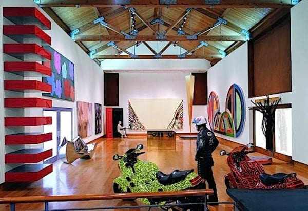 The interior of the Frederick R. Weisman Art Foundation. Photo: via Img Arcade.