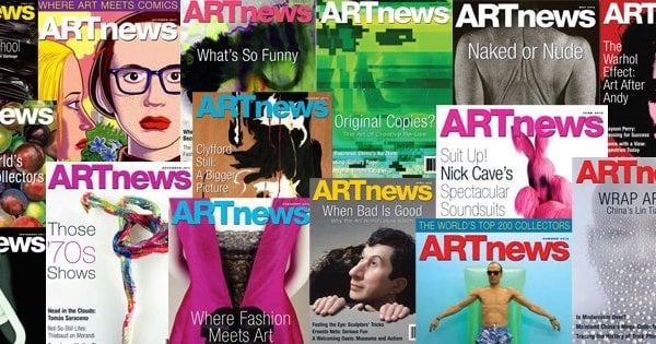 Various issues of ArtNews magazine.