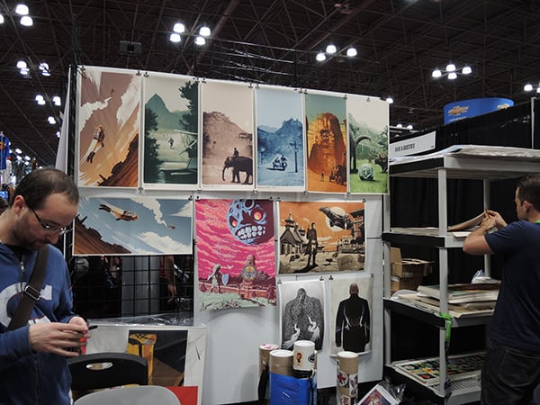 Bottleneck Gallery's booth at the New York Comic Con. Photo: Sarah Cascone. 