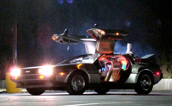 The DeLorean in Back to the Future. Photo: Universal Pictures.