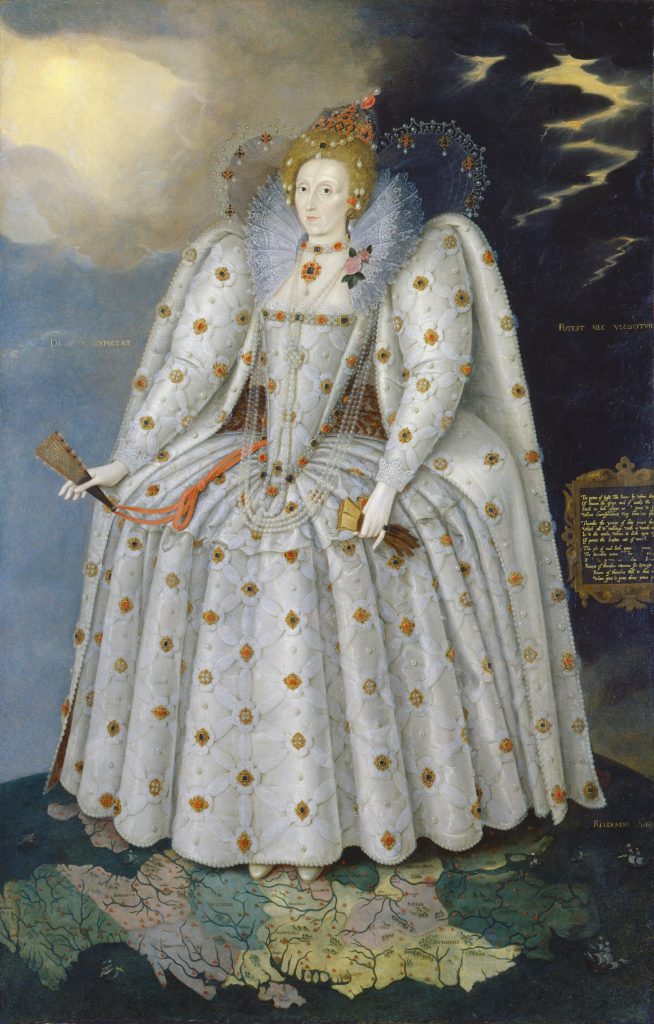 Marcus Gheeraerts the Younger Queen Elizabeth I ('The Ditchley portrait') (ca. 1592). Collection of the National Portrait Gallery, London.