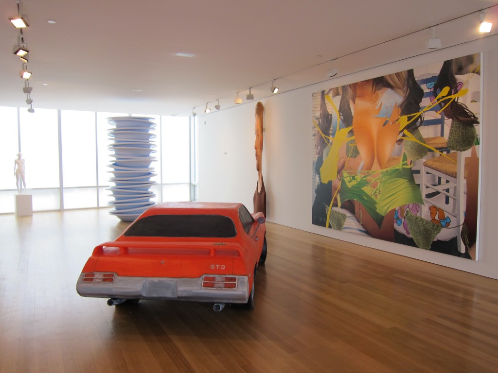 Installation view of "Size DOES Matter" (2010) curated by Shaquille O'Neal at Flag Art Foundation, New York. Photo: Accessible Art.
