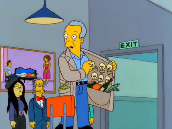Jasper Johns makes an appearance on the <em> Simpsons</em>