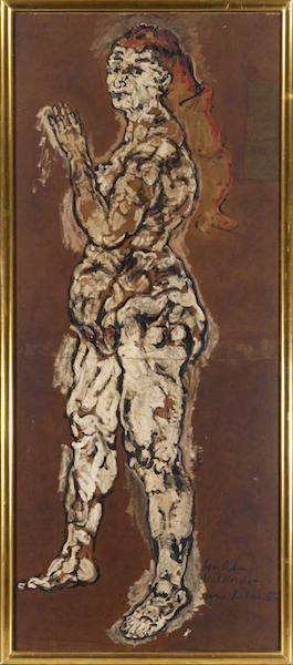 Oskar Kokoschka <i>Standing Female Nude (Alma Mahler)</i>(1918)<br> Photo: Photo: © Belvedere, Vienna