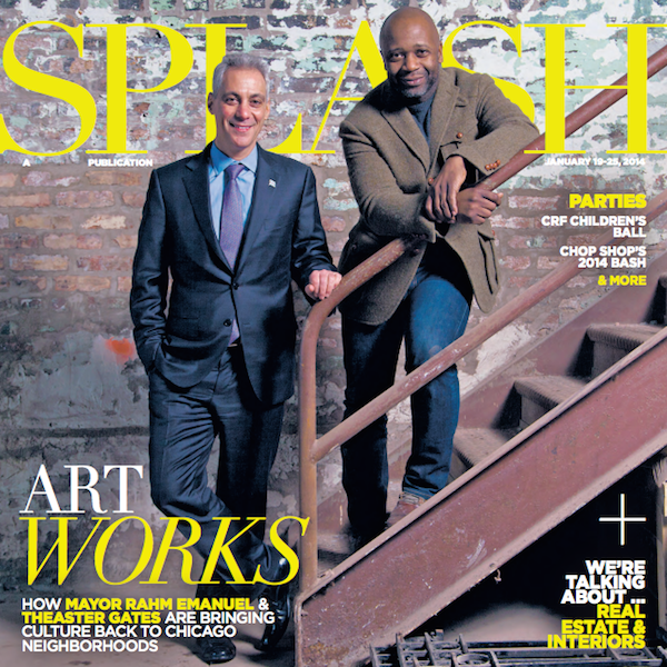 <em>Splash</em> magazine cover story on Rahm Emanuel and Theaster Gates
