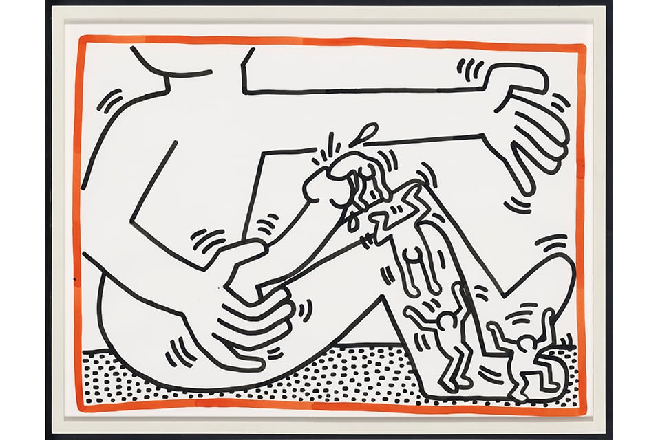 Keith Haring Untitled (1984) Photo: Christie's via AFP