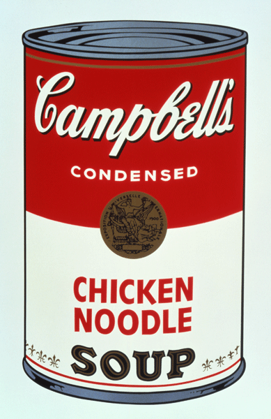 Andy Warhol, Campbell’s Soup II (1969). Photo: Andy Warhol Foundation. 
