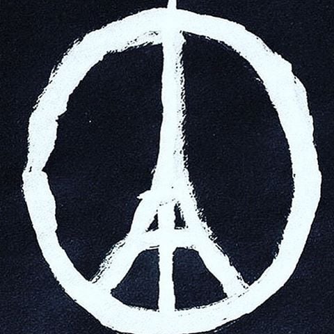 Jean Jullien, Peace for Paris. Photo: Jean Jullien.