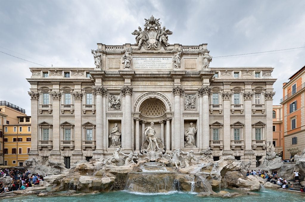 Rome's Trevi Fountain. Photo by David Iliff, Creative Commons Attribution 3.0 Unported license, GNU Free Documentation license.