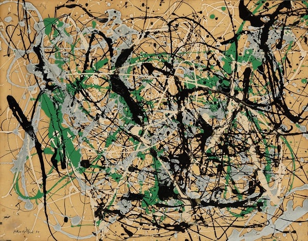 Jackson Pollock, Number 17, 1949 (1949). Estimate: $20-30 million. Image: Courtesy of Sotheby's.