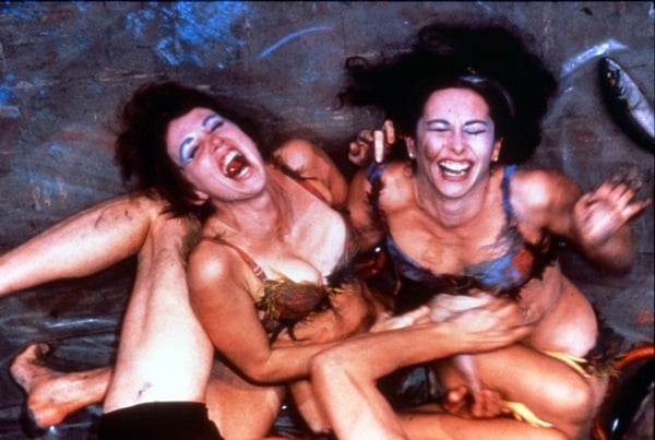 Carolee Schneemann, Meat Joy (1964), Documentation of the performance at the Judson Dance Theater, Judson Memorial Church, New York, US, November 16-18, 1964 Image: Courtesy of C. Schneemann and P.P.O.W Gallery, New York, Photo: Al Giese © Carolee Schneemann, © Bildrecht, Wien, 2015