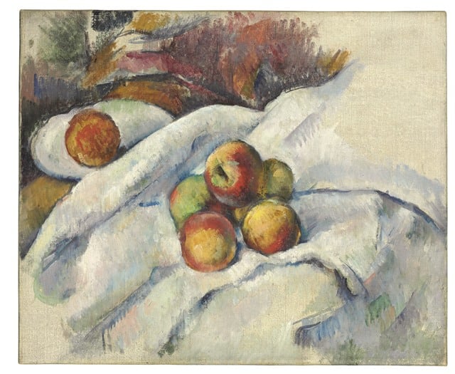 Paul Cézanne, Pommes sur un Linge (ca. 1885) .