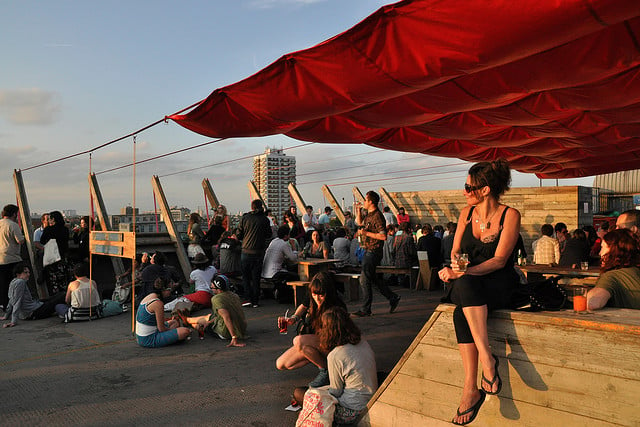 Franks Café, the venue's rooftop bar went from artists hangout to landmark. Photo: yetanothergin.co.uk