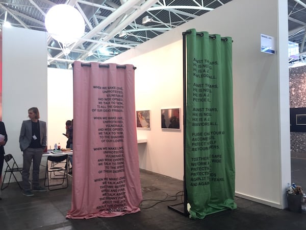 Booth of Galerie Emanuel Layr at Artissima 2015.<br>Photo: Lorena Muñoz-Alonso