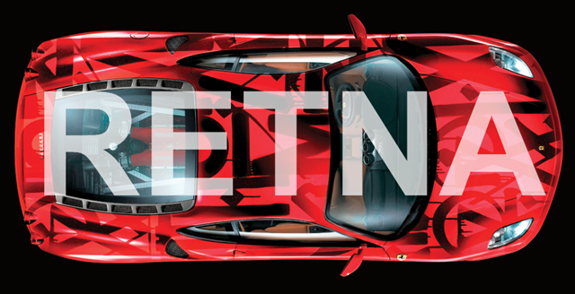 RETNA will paint a Ferrari F430 for New York’s Hoerle-Guggenheim Gallery's "ARTCELERATION." Photo: courtesy Hoerle-Guggenheim Gallery.