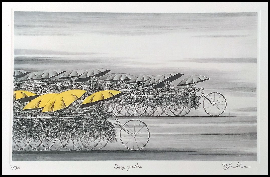 Shigeki Kuroda, Em>Deep Yellow</em>. Photo: Verne Gallery. 