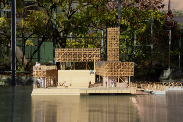 Model of the 'Pavilon of Reflections' at Manifesta 11, Zürich, which Jankowski will curate. Photo: © ETH Studio Emerson 