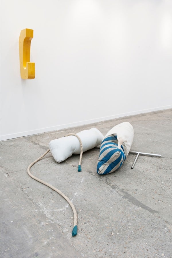 Nairy Baghramian, <i>Fluffing the Pillows (Mooring, Silos, Gurney)</i>, 2012.<br>Photo courtesy Kurimanzutto, Mexico City.
