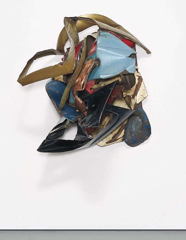 JOHN CHAMBERLAIN Bullwinkle , 1961 painted and chromium-plated steel 48 x 43 x 32 in. (121.9 x 109.2 x 81.3 cm) This work has been recorded in the archives of the John Chamberlain studio. Estimate $2,500,000 - 3,500,000 