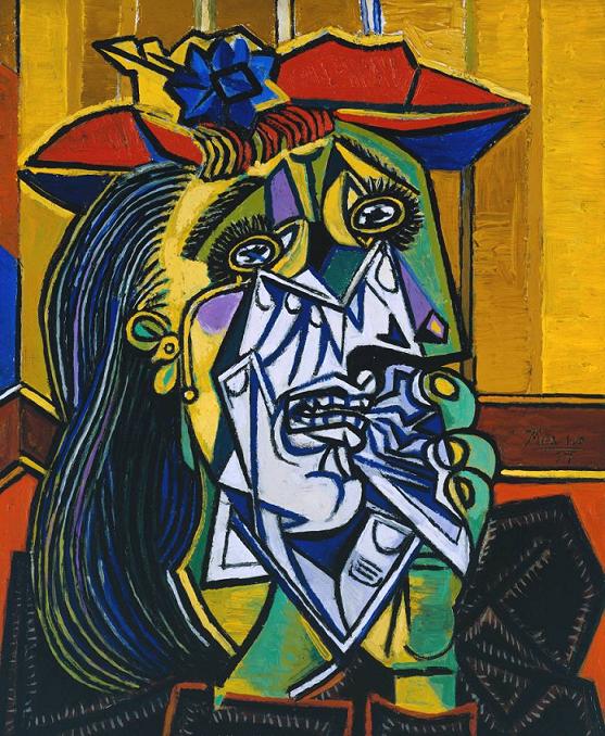 Pablo, Picasso The Weeping Woman (1937). Photo: Tate.