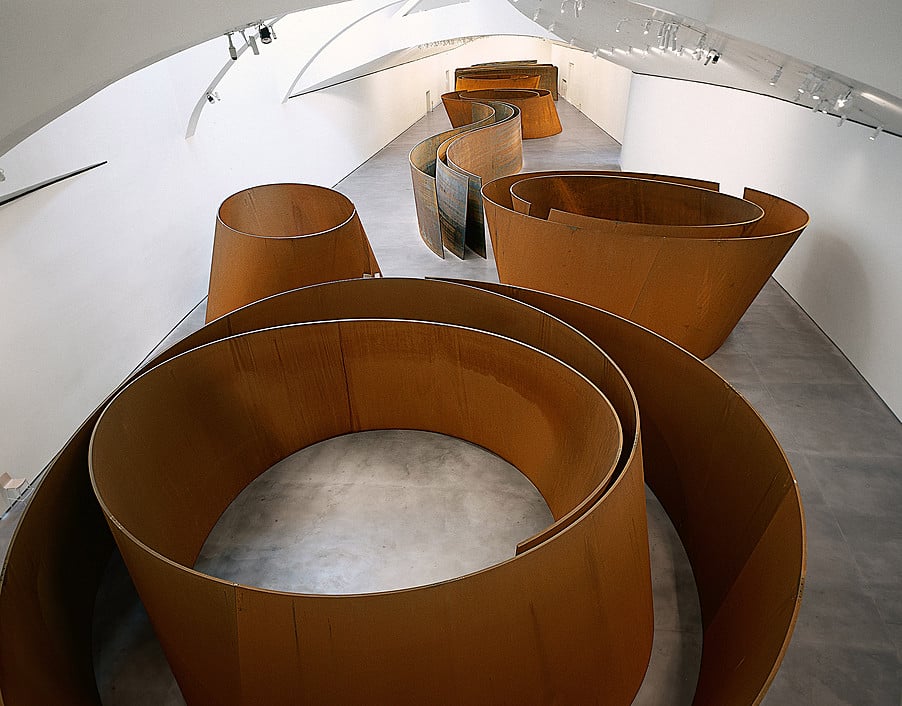 Richard Serra, The Matter of Time (2005) at the Guggenhiem Bilbao Museo in 2015. Courtesy of Richard Serra/Arts Rights Society, New York.