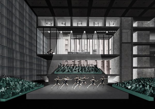The venue has space for several performances to take place simultaneously. Photo: DeZeen