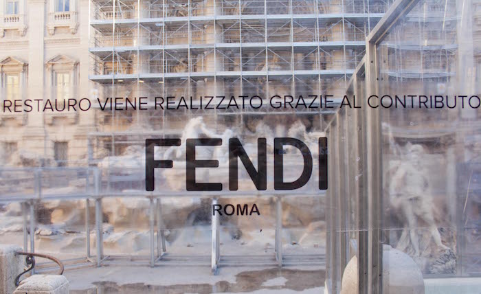 Luxury fashion house Fendi stepped in to provide the $2.2 million to renovate the historic monument that is the Trevi Fountain. Photo by Fendi for Fountains. 