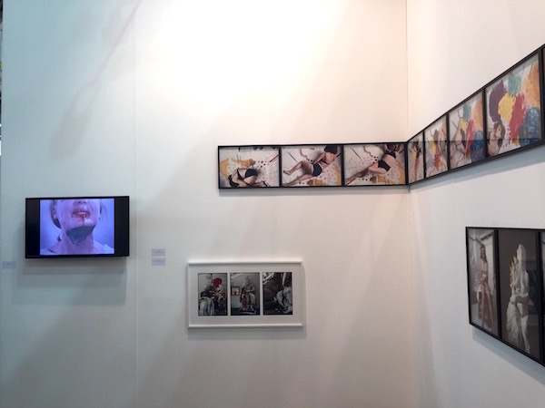 Works by Zofia Kulik and KwieKulik at the booth of Zak Branicka at Artissima 2015.<br>Photo: Lorena Muñoz-Alonso