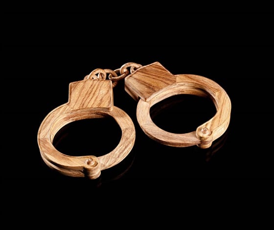 Ai Weiwei, <i> Handcuffs</i>(2012) <br> Photo: courtesy Haines Gallery